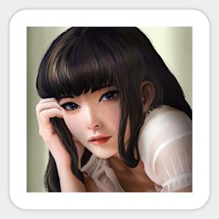 Cute portrait Sticker